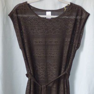 Dark Grey Beach Coverup